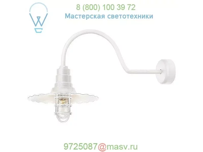 Troy RLM Lighting RW16MCGGBK3SL23 Radial Wave Outdoor Wall Sconce w/ Cast Guard & Clear Glass, у