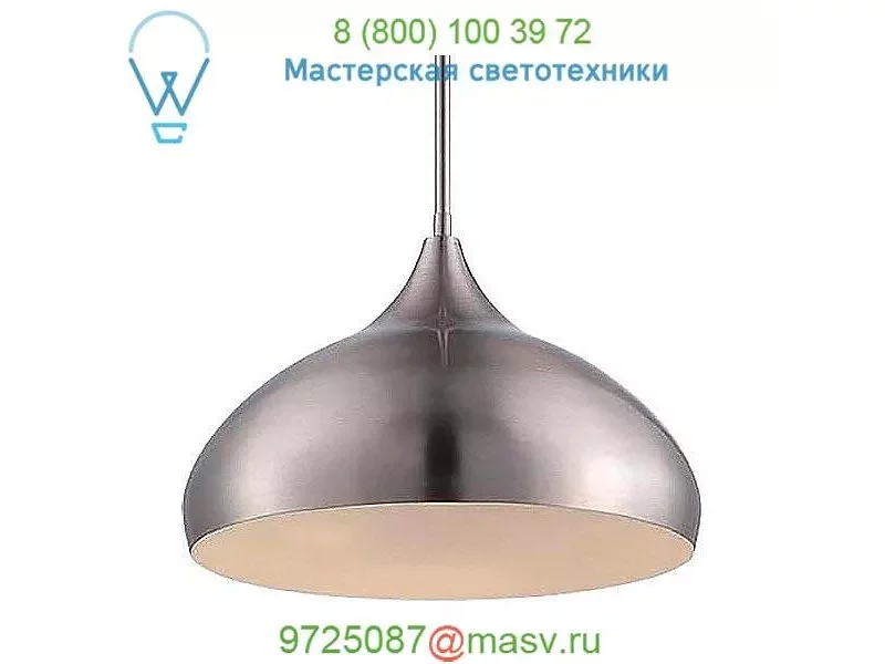 dweLED Flair Pendant Light (Etched Opal/Brushed Nickel) - OPEN BOX, светильник
