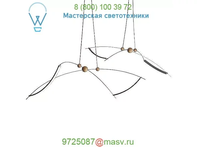 139815-1002 Vermont Modern Copernicus Multipoint LED Pendant Light, светильник