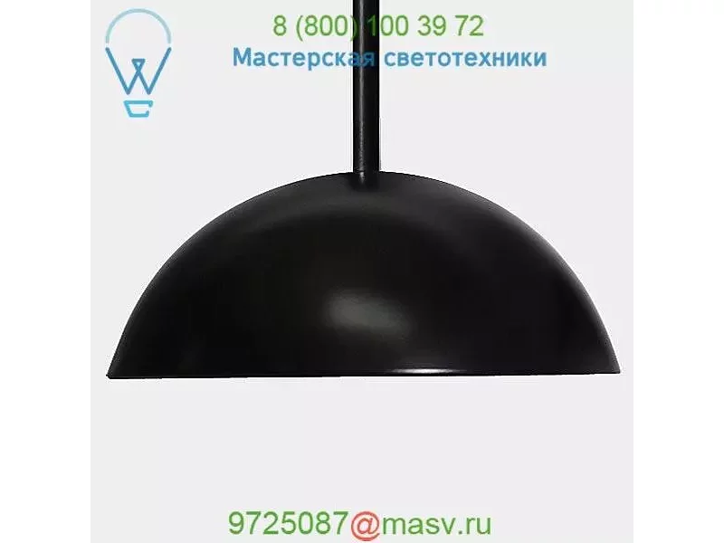 DML-BLK-6-INCH-STEM Dome Mini Pendant Light Andrew Neyer, светильник