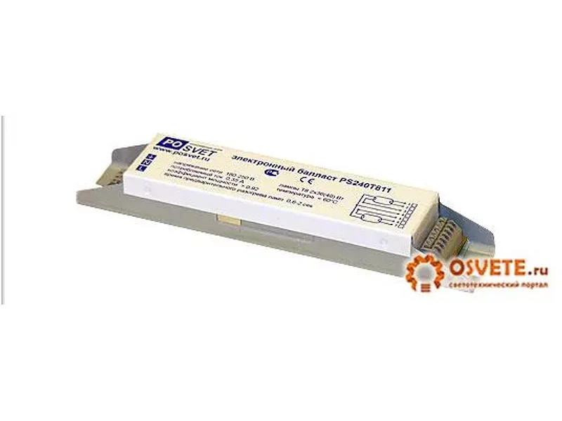 Дроссель электронный /ЭПРА/ PS220T811 T8 2*20W