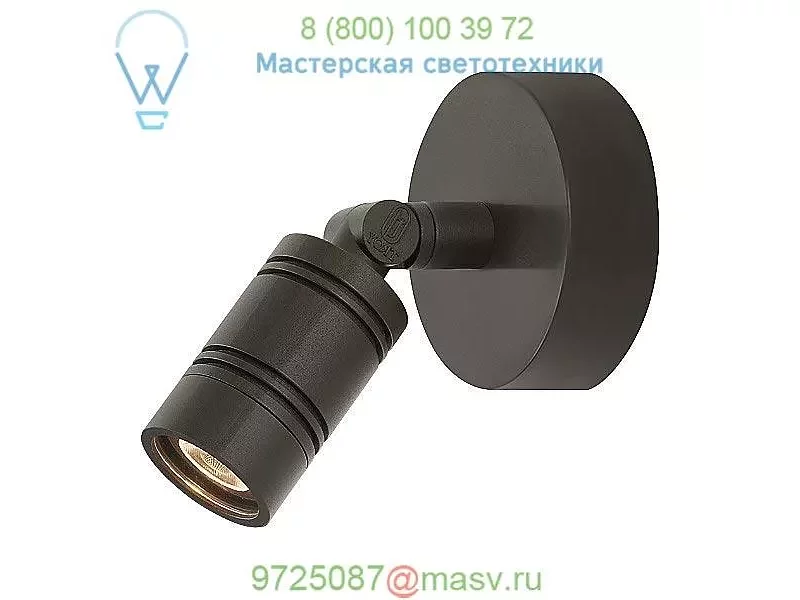 Troy RLM Lighting LBLEDBK3LBMNP LS Series LED Bullet Head Monopoint Indoor/Outdoor Wall Sconce,