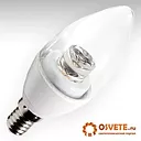 Светодиодная лампа V-E14-4W (clear)