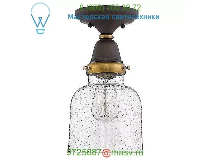 67013EN Hinkley Lighting Academy Flush Mount Ceiling Light, светильник