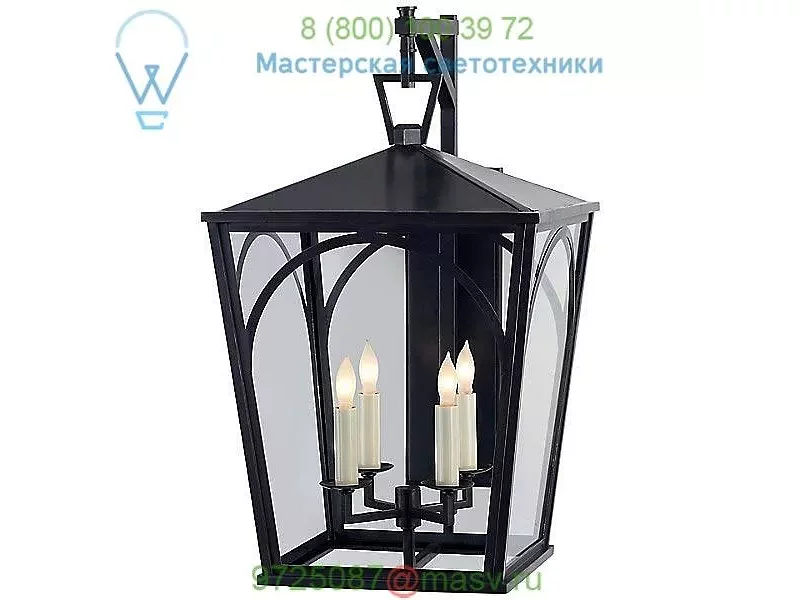 Visual Comfort CHO 2185BZ-CG Darlana Arc Outdoor Wall Bracket Lantern, бра