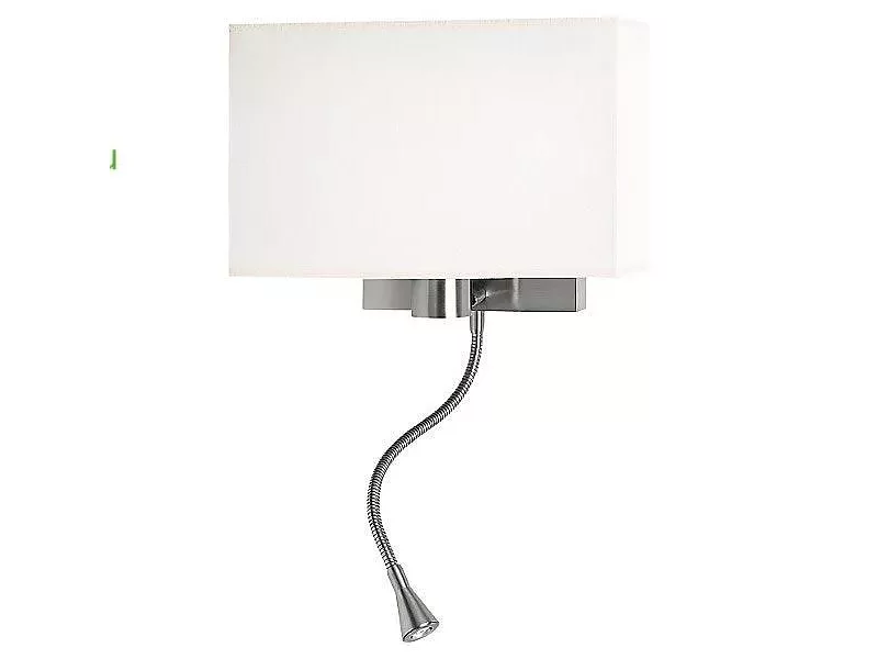 Carpyen WEEKEND1-W-MATNICKEL/WHITE Weekend 1 Wall Sconce, бра