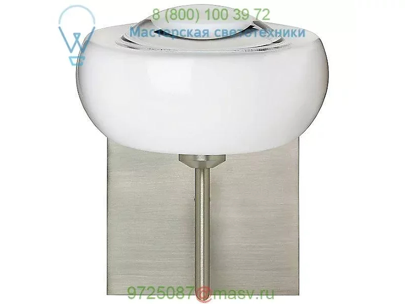 Focus One Light Wall Sconce Besa Lighting 1SW-2634FR-CR, настенный светильник