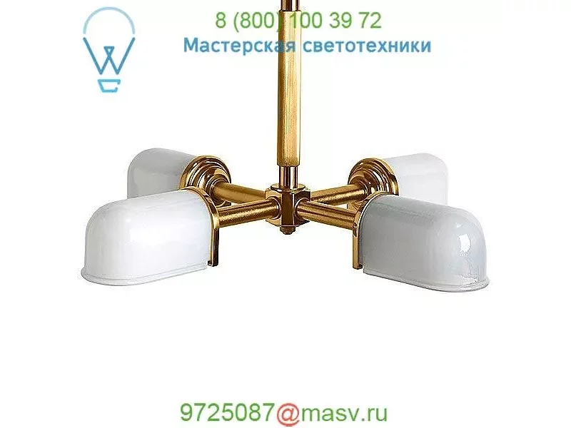 18-20557-14146 R.W. Atlas 4-Light Glass Shade Pendant Light Waterworks, светильник