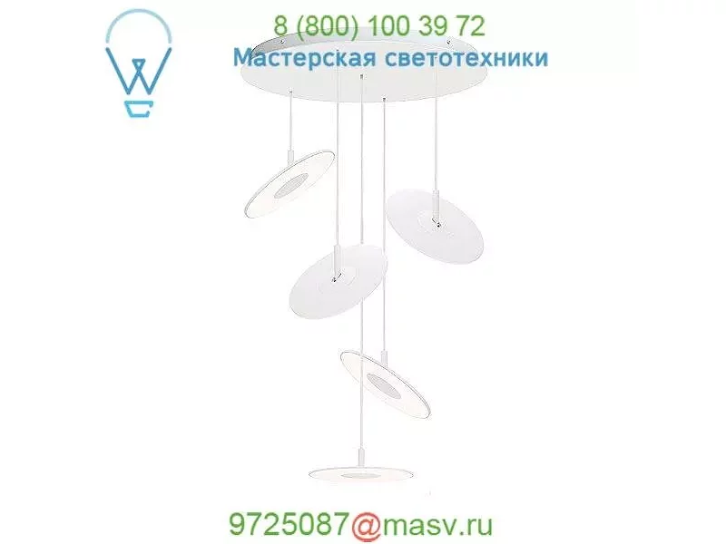 Circa Multipoint Pendant CIRC CHAN 12/3 WHT Pablo Designs, светильник