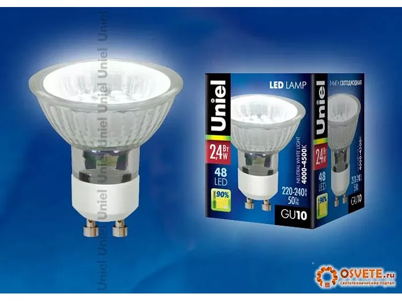 Светодиодная лампа JCDR GU10 2,4W 220V