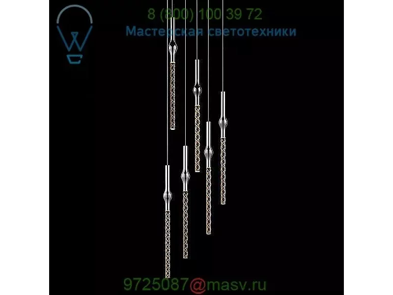 2932.01 Rain Round Cluster LED Pendant Light SONNEMAN Lighting, светильник