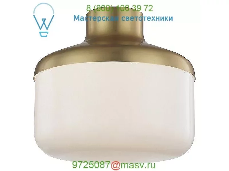 Mitzi - Hudson Valley Lighting Livvy Flush Mount Ceiling Light H144501S-AGB, светильник