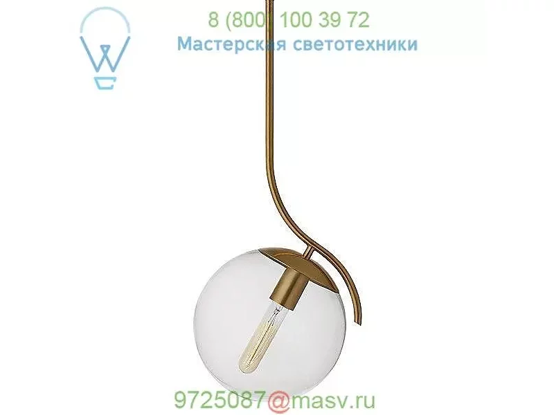Visual Comfort Caia Globe Pendant Light ARN 5135HAB-CG, подвесной светильник
