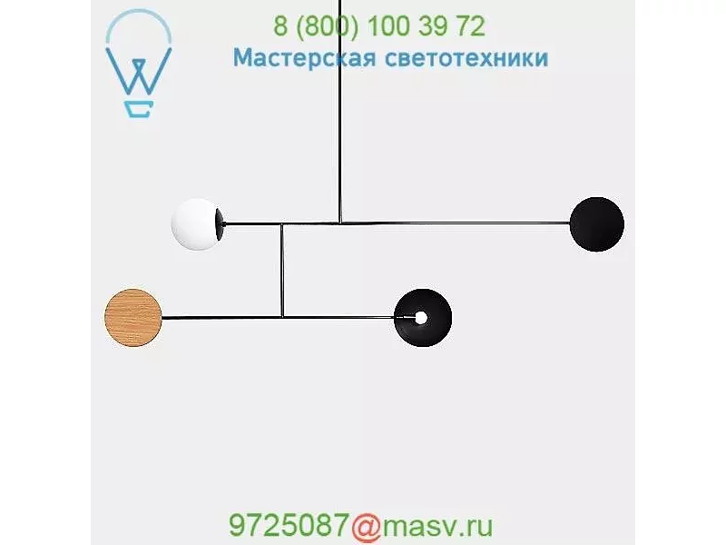 Astro Mobile No. 1 Pendant Light AML-01-BLK-12-INCH-STEM Andrew Neyer, светильник