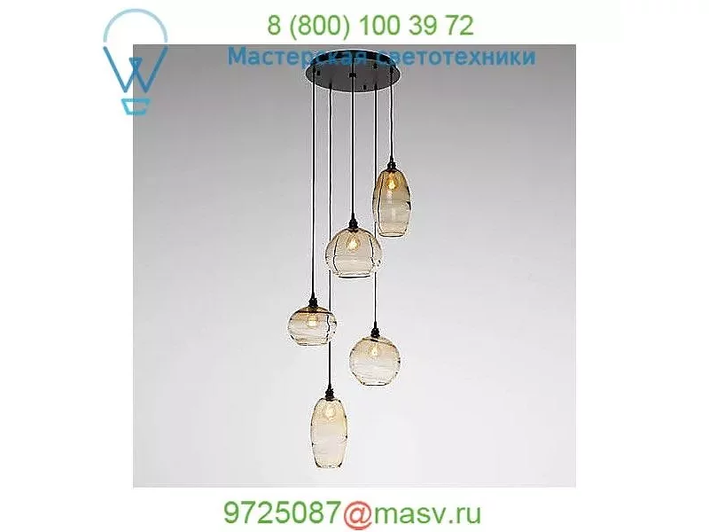 Hammerton Studio CHB0048-03-FB-OA-C01-E2 Misto Round Multi Light Pendant Light, светильник