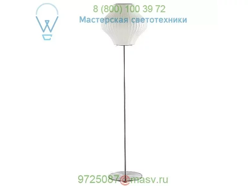 H770LFSBNS Nelson Pear Lotus Floor Lamp Nelson Bubble Lamps, светильник