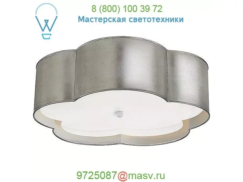 KS 4118BSL/WHT-FA Visual Comfort Bryce Flower Flush Mount Ceiling Light, светильник