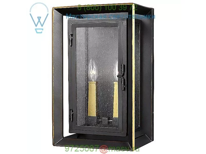 Urbandale 2 Light Outdoor Wall Sconce Feiss OL13801ANBZ/PBB, уличный настенный светильник