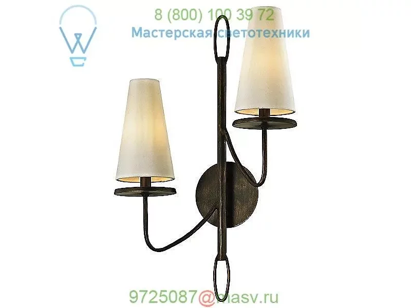 Marcel 2-Light Wall Sconce Troy Lighting B6282, настенный светильник