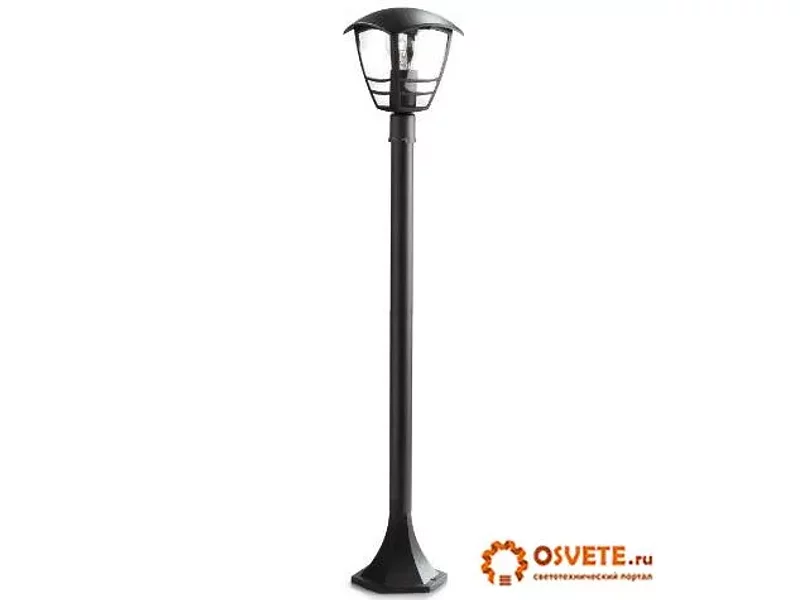 Светильник уличный наземный Creek post black 1x60W 230V Philips 15383/30/16