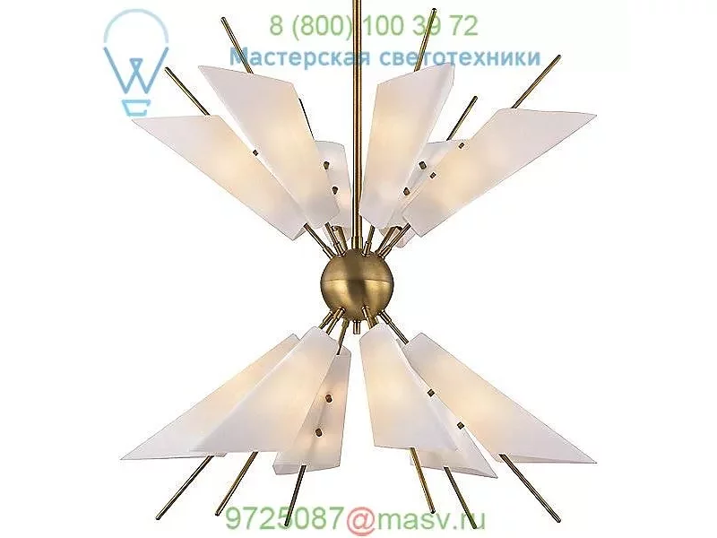 Cooper 24 Light Chandelier Hudson Valley Lighting 8069-AGB, светильник