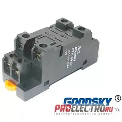 PTF-08AE Колодка DIN для реле RET-1P, 2P, Goodsky