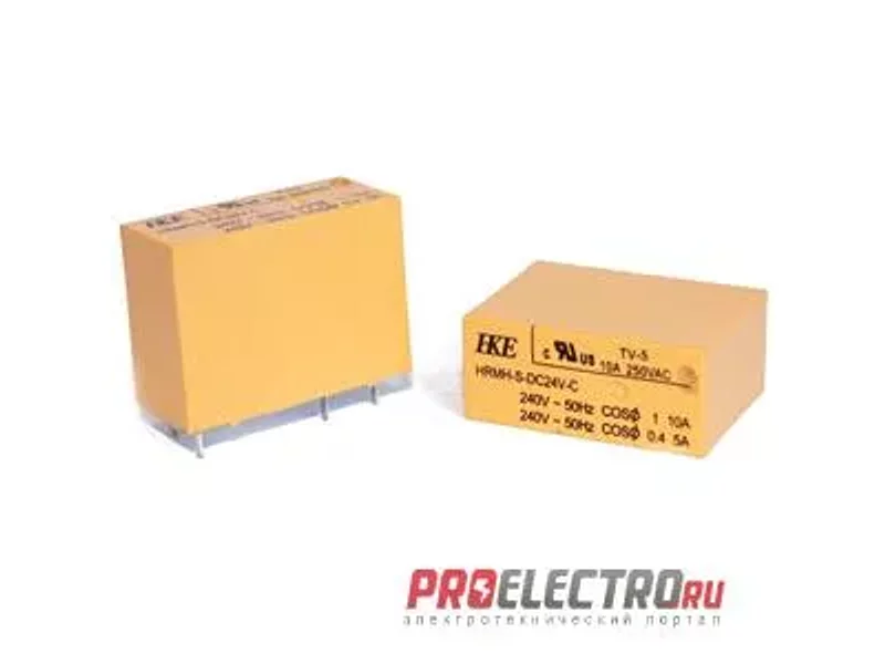 HRMH-S-DC24v (1c 10A 250vAC) Реле, HKE