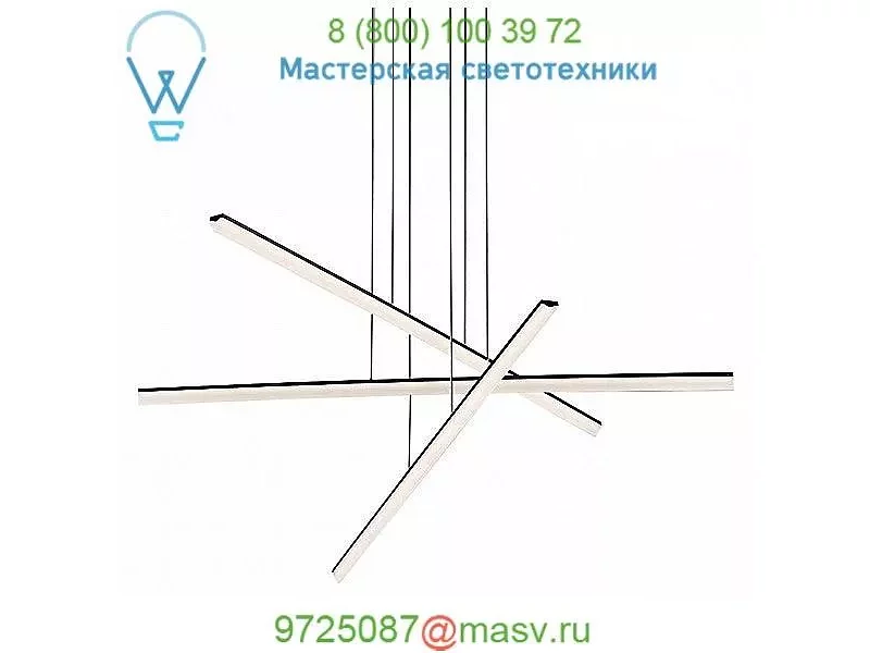 PD-29803-BK Stack LED Multi-Light Pendant Light dweLED, светильник