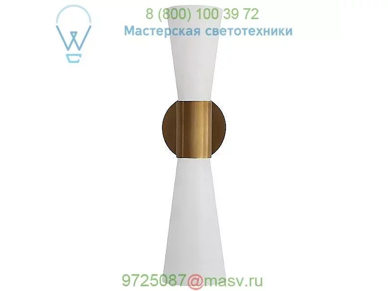 Visual Comfort Clarkson Narrow Wall Light ARN 2009HAB/BLK, настенный светильник