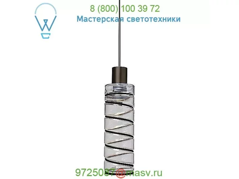 Vibe 8 Mini Pendant Light 1XT-VIBE8CL-LED-BR Besa Lighting, светильник