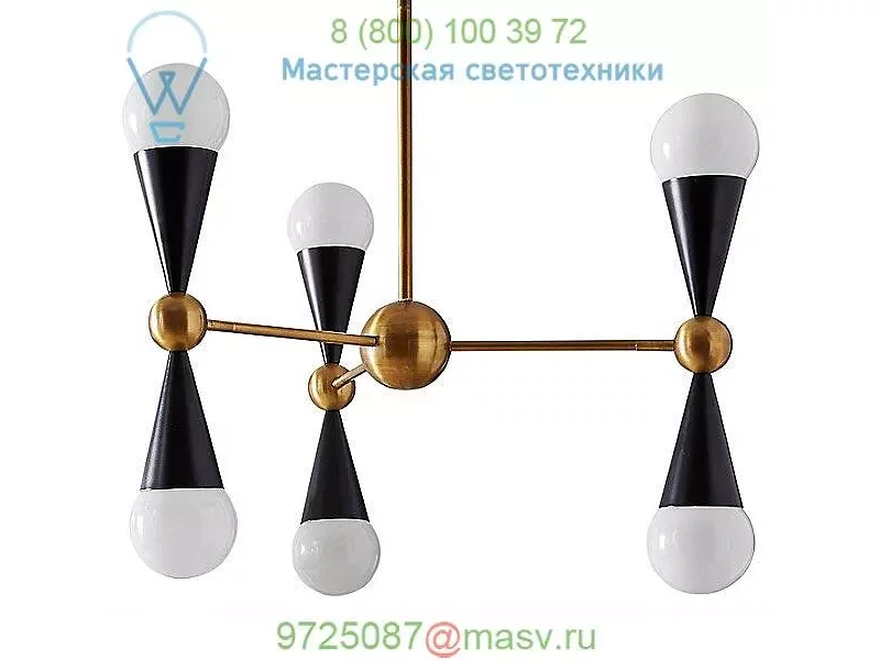 Caracas 6-Light Chandelier 21547 Jonathan Adler, светильник