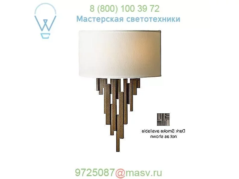 OB-207460-1013 Hubbardton Forge Echelon Wall Sconce (Dark/Natural Anna) - OPEN BOX RETURN, опенб