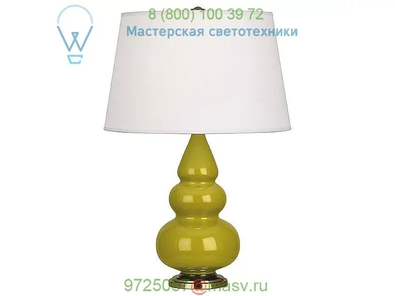 CR32X Small Triple Gourd Table Lamp with Metal Base Robert Abbey, настольная лампа