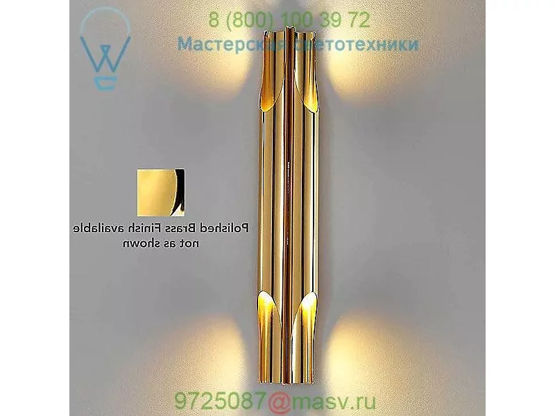 Liberty LED Wall Sconce (Polished Brass) - OPEN BOX RETURN OB-Lib_AB Ricca Design, опенбокс