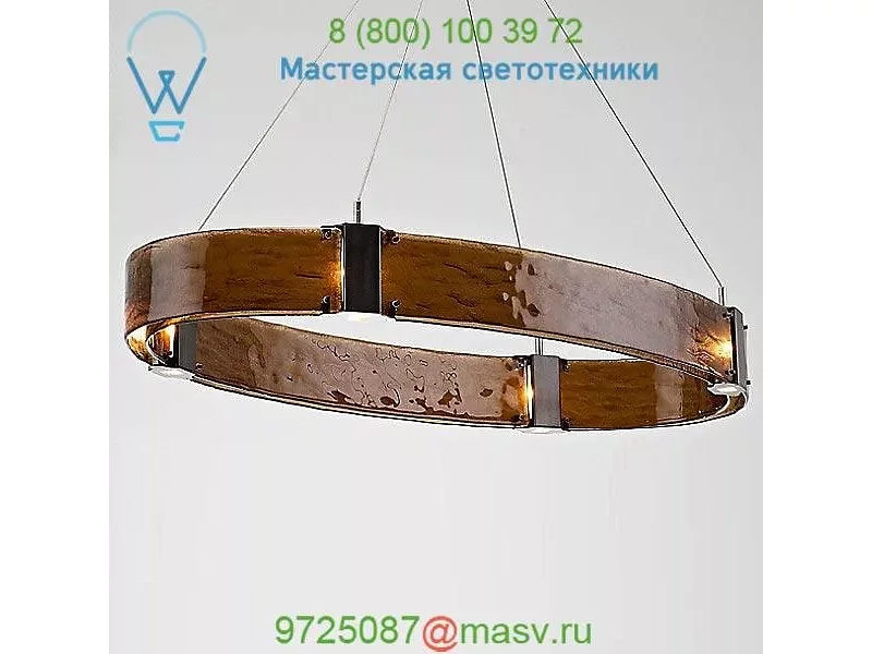 PLB0042-44-FB-BG-CA1-L1 Hammerton Studio Parallel Oval LED Chandelier, светильник