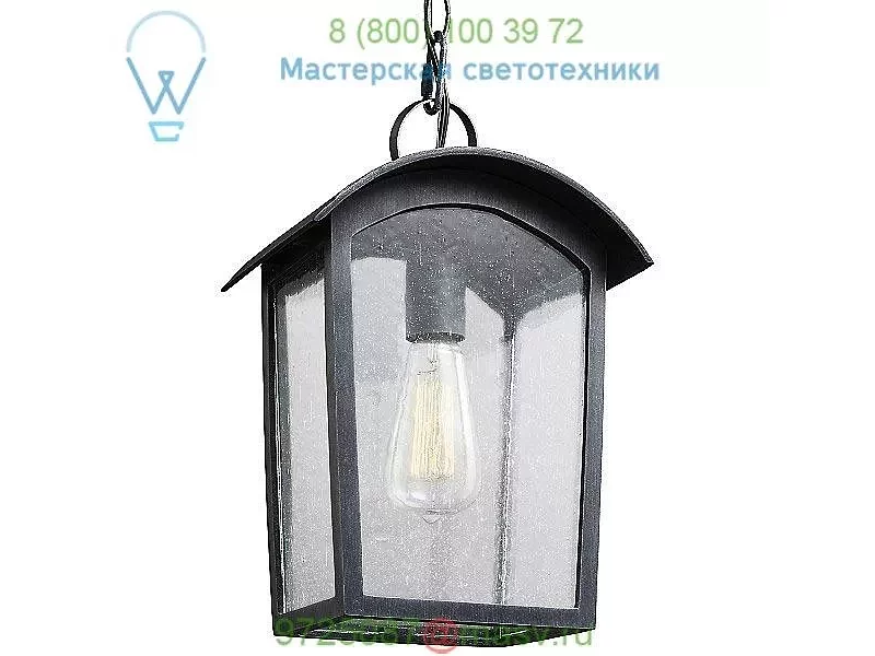 Hodges Outdoor Pendant Light Feiss OL13309ABLK, уличный потолочный светильник