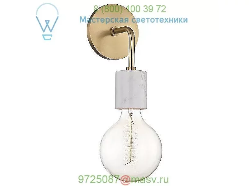 H120101-AGB Mitzi - Hudson Valley Lighting Asime Wall Sconce, настенный светильник