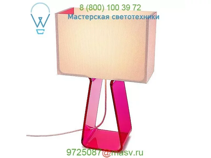 TT 14 RED Pablo Designs Tube Top Table Lamp - Colors, настольная лампа