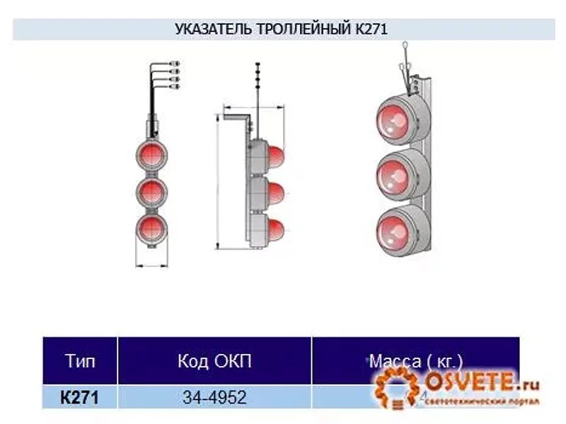 Указатель троллейный К271