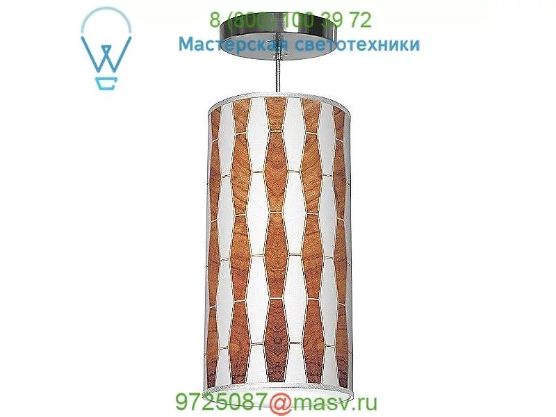 Jd_Weave1_Walnut_Lisha16 jefdesigns Weave 1 Column Pendant Light, светильник
