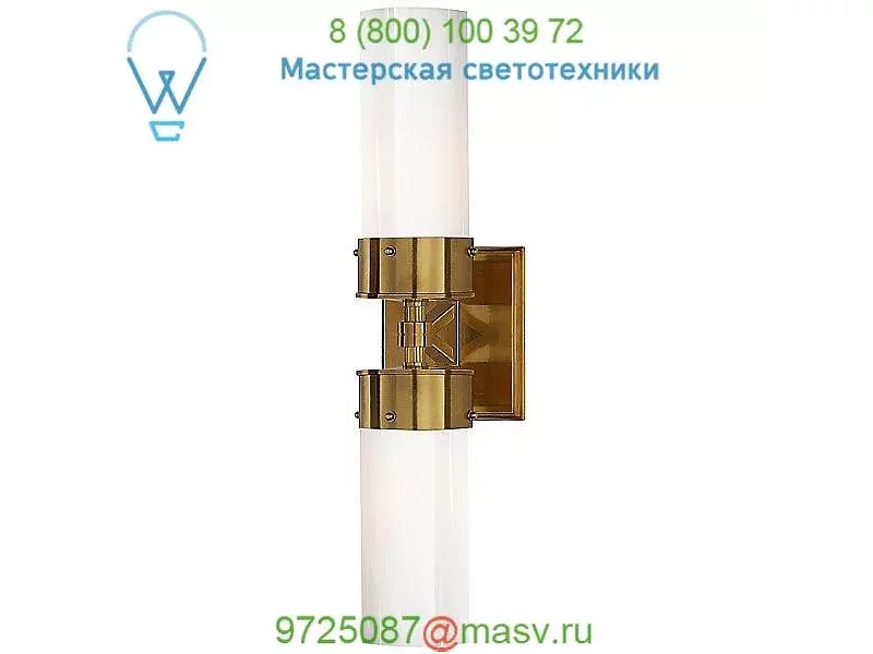 Visual Comfort TOB 2315BZ/HAB-CG Marais 2-Light Bathroom Wall Light, настенный бра
