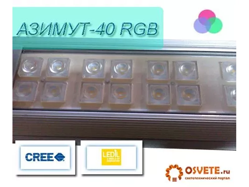 Светодиодный прожектор Азимут-40 RGB