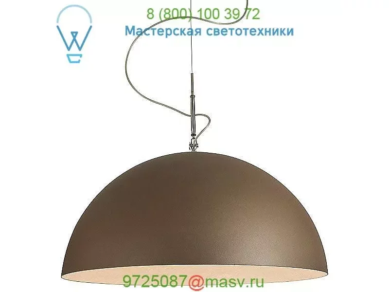 Mezza Luna Pendant Light In-Es Art Design MEZZA LUNA 1 WHITE TRANSPARENT, светильник