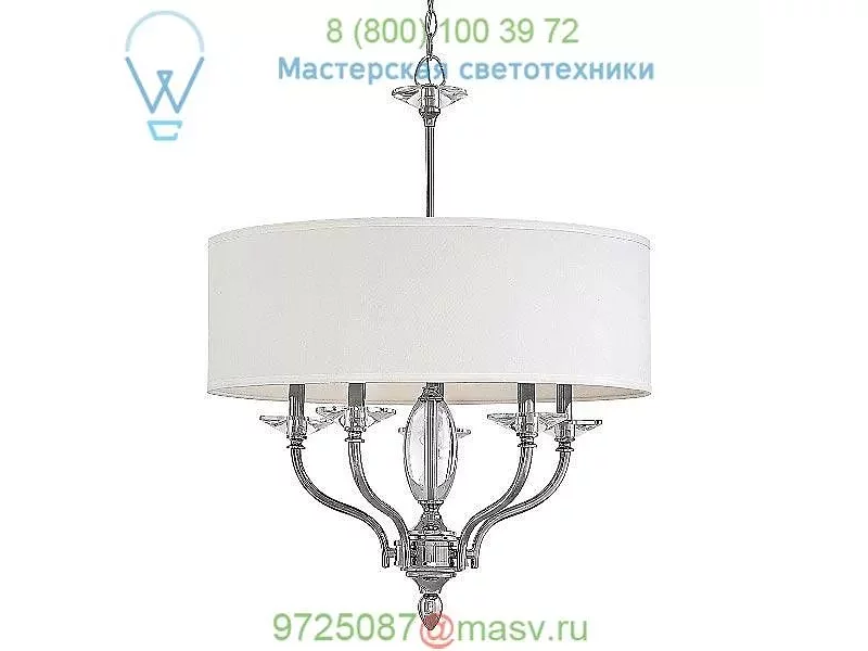 Hinkley Lighting 4005PN Surrey Chandelier with Shade, светильник
