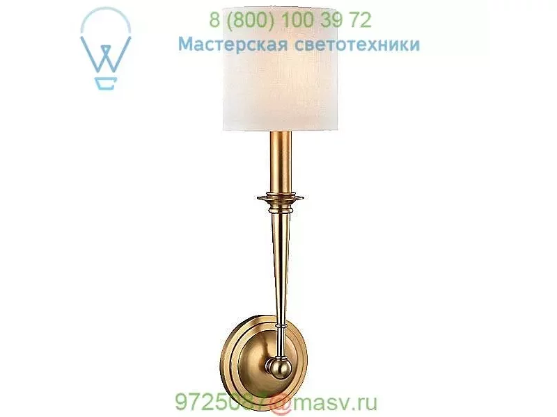 Hudson Valley Lighting 1231-AGB Lourdes 1 Light Wall Sconce, настенный светильник
