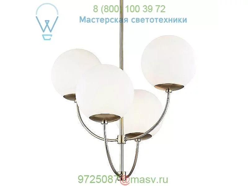 Carrie Chandelier Mitzi - Hudson Valley Lighting H160804-AGB, светильник
