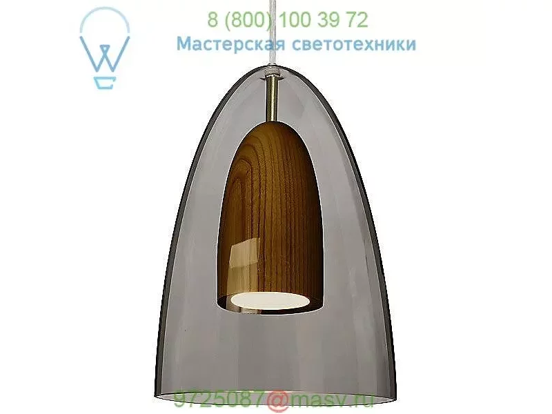 1JT-DANOCLNA-LED-BR Besa Lighting Dano LED Mini Pendant Light, подвесной светильник