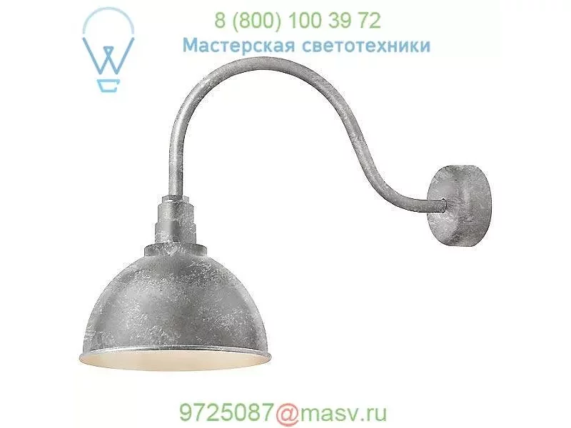 Deep Reflector Outdoor Wall Sconce RD12MBK3LL23 Troy RLM Lighting, уличный настенный светильник