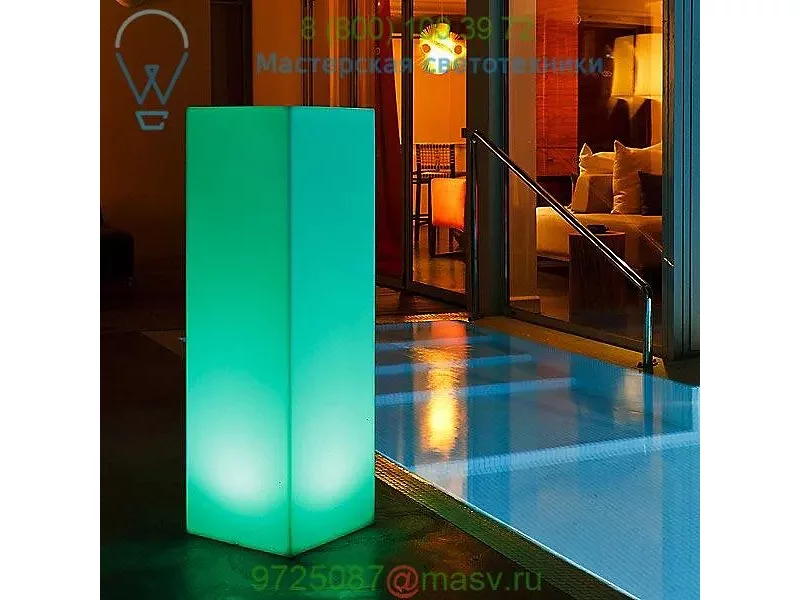 FC-SLIM BLOCK L Smart &amp; Green Slim Block Bluetooth L LED Indoor / Outdoor Lamp, акцентный св