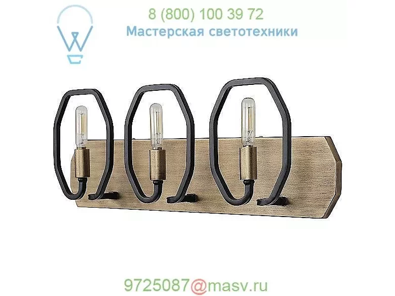 Varaluz Hexagono Vanity Light 319B02HGCB, светильник для ванной